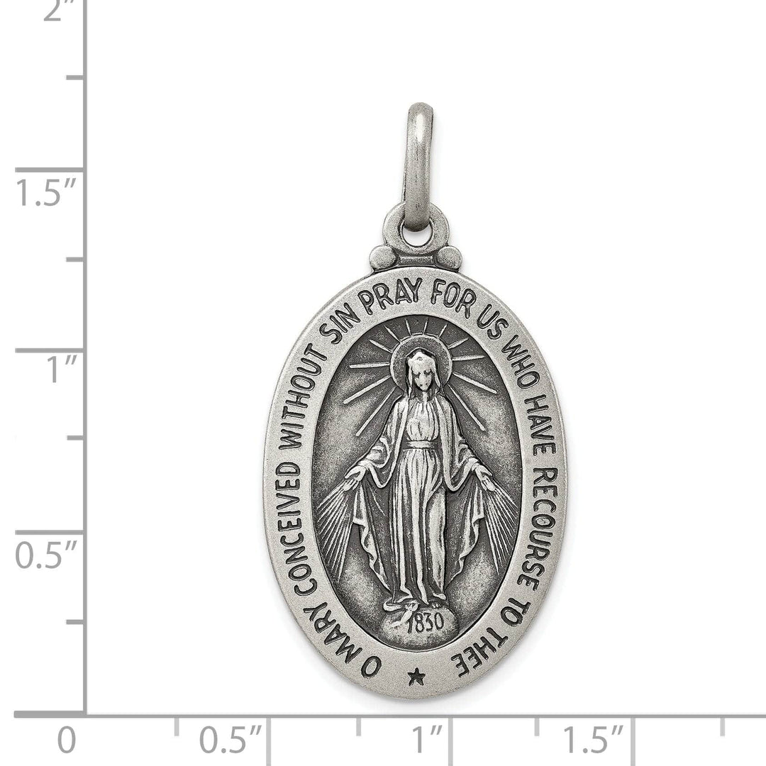Lovely Rita's Pendants & Charms Sterling Silver Antiqued Miraculous Medal