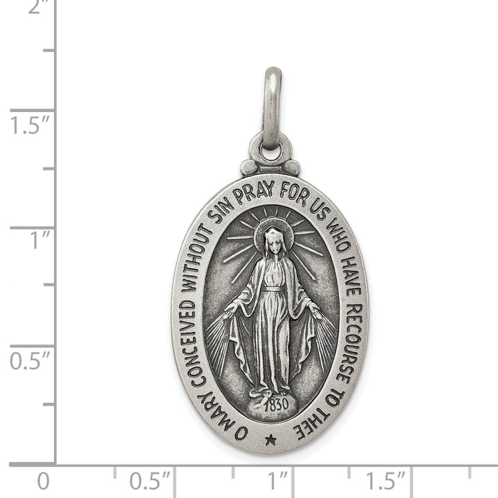 Lovely Rita's Pendants & Charms Sterling Silver Antiqued Miraculous Medal