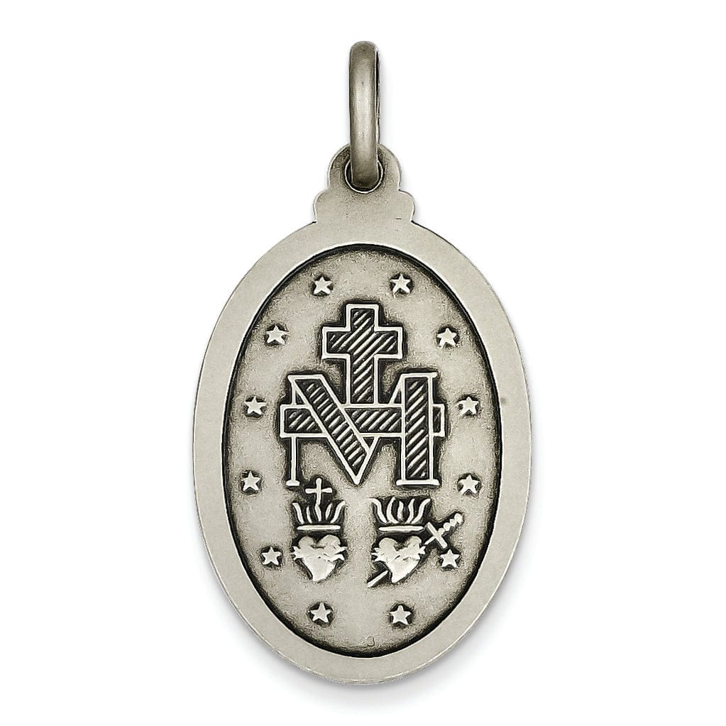 Lovely Rita's Pendants & Charms Sterling Silver Antiqued Miraculous Medal