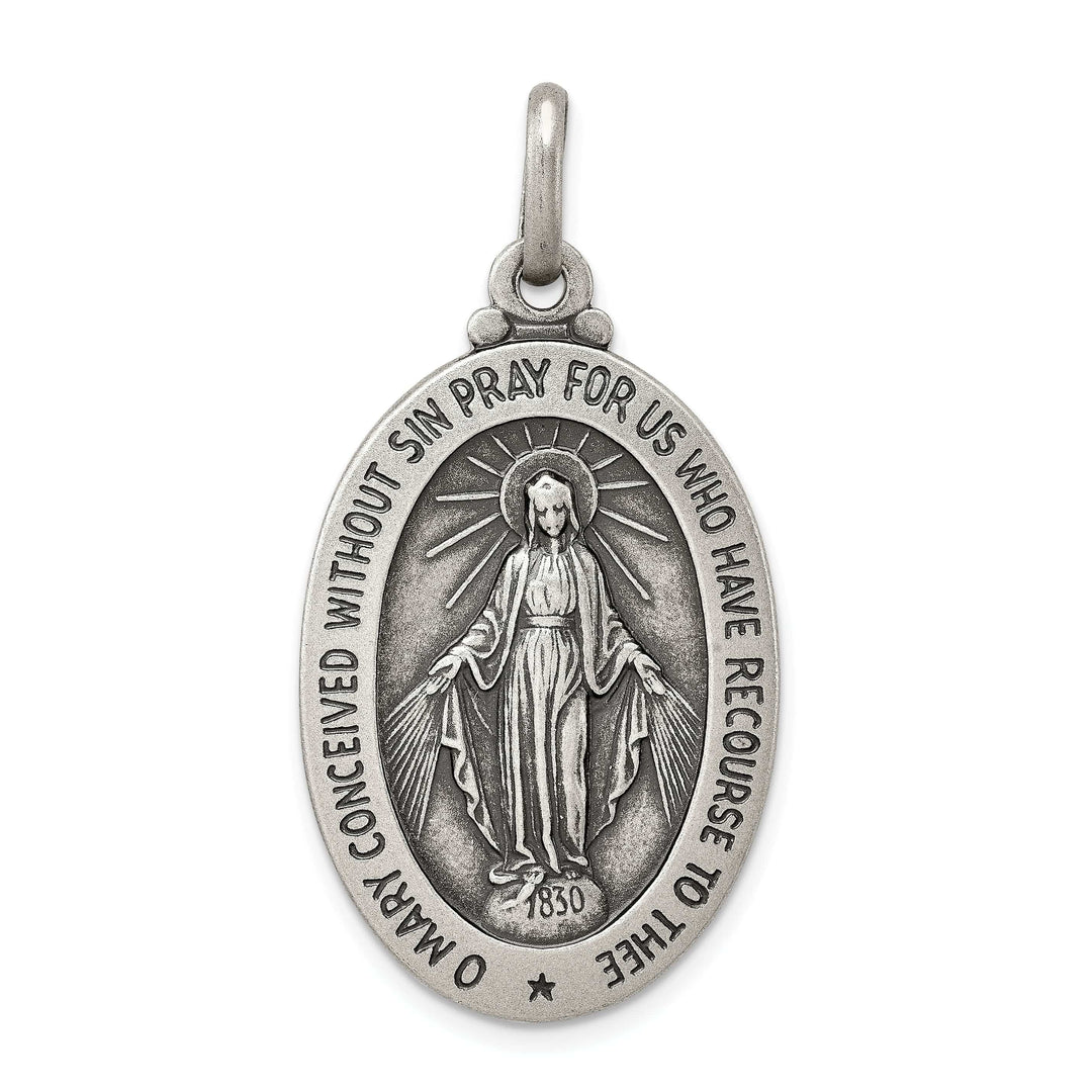 Lovely Rita's Pendants & Charms Sterling Silver Antiqued Miraculous Medal