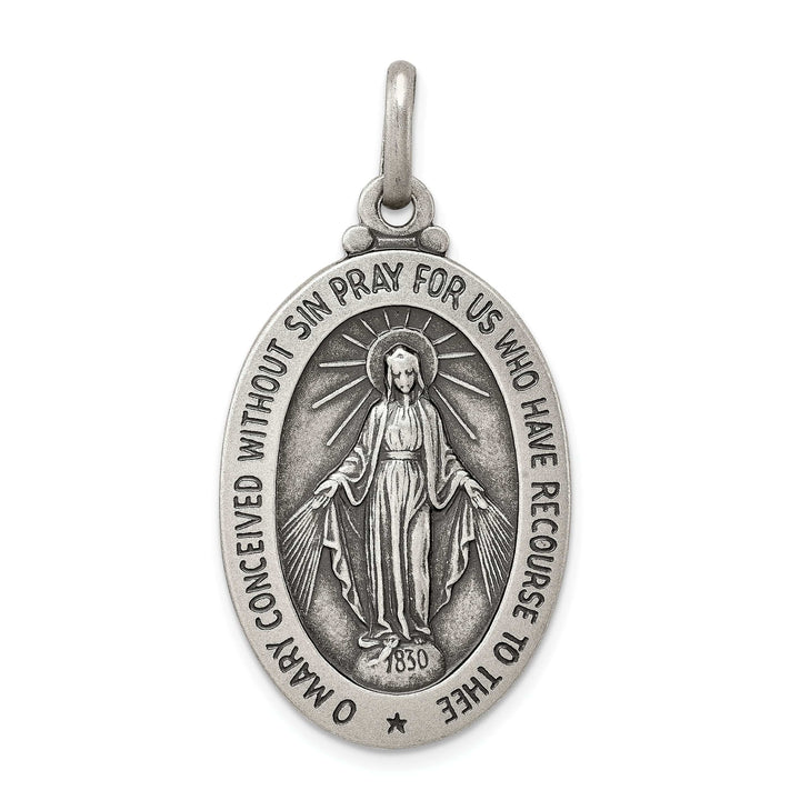 Lovely Rita's Pendants & Charms Sterling Silver Antiqued Miraculous Medal