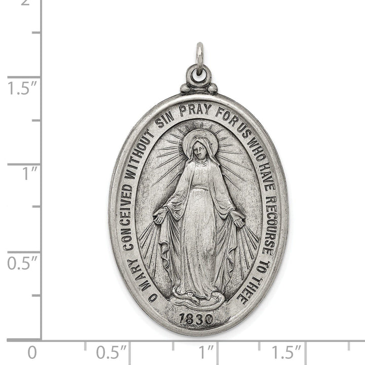 Lovely Rita's Pendants & Charms Sterling Silver Antiqued Miraculous Medal