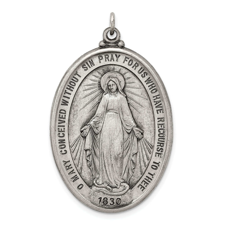 Lovely Rita's Pendants & Charms Sterling Silver Antiqued Miraculous Medal