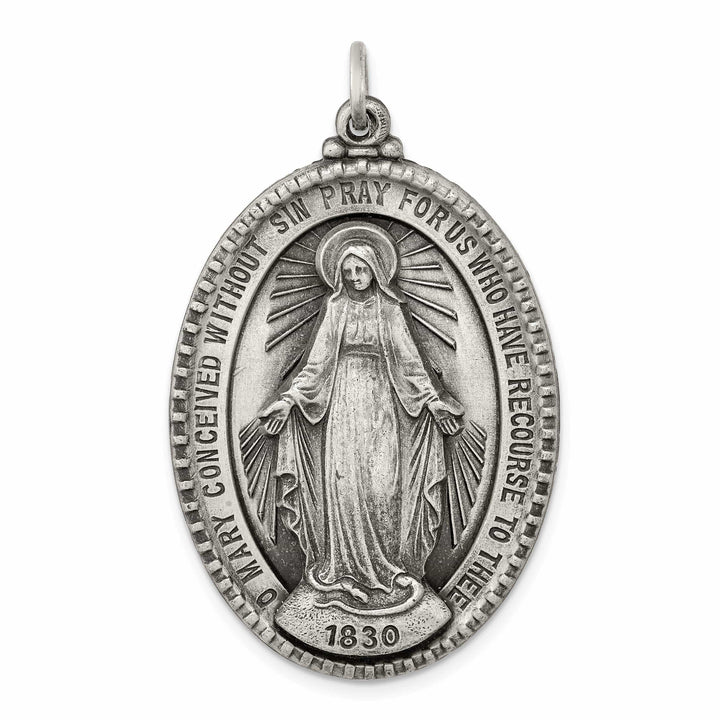Lovely Rita's Pendants & Charms Sterling Silver Antiqued Miraculous Medal