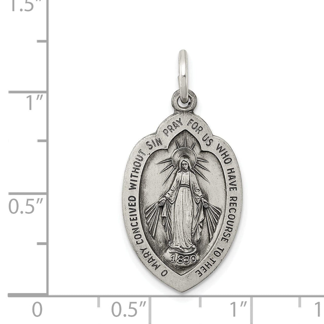 Lovely Rita's Pendants & Charms Sterling Silver Antiqued Miraculous Medal