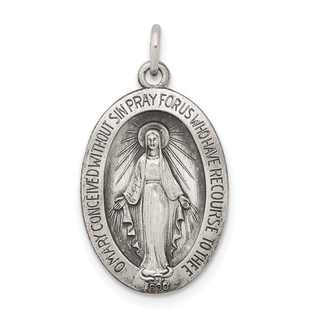 Lovely Rita's Pendants & Charms Sterling Silver Antiqued Miraculous Medal