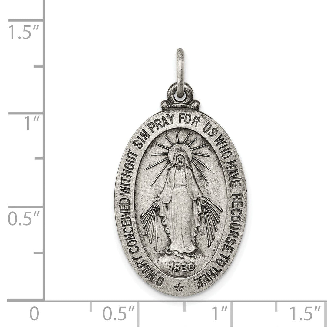 Lovely Rita's Pendants & Charms Sterling Silver Antiqued Miraculous Medal