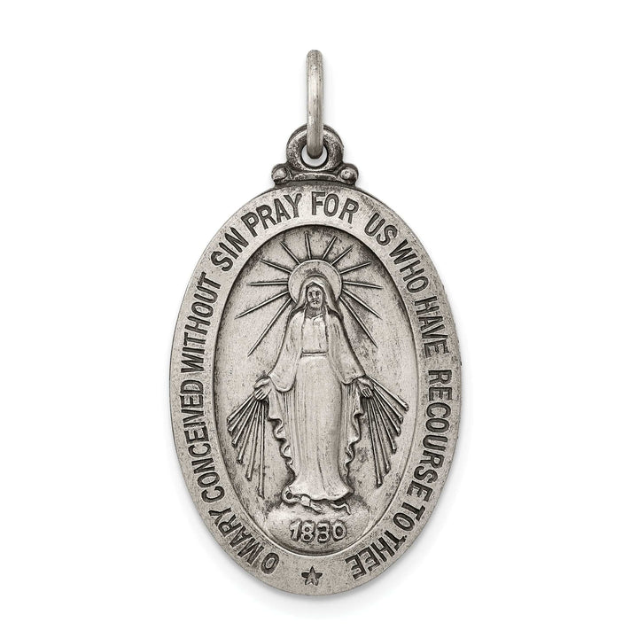 Lovely Rita's Pendants & Charms Sterling Silver Antiqued Miraculous Medal