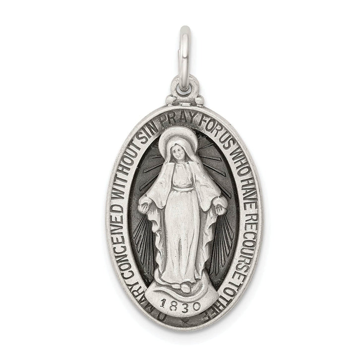 Lovely Rita's Pendants & Charms Sterling Silver Antiqued Miraculous Medal