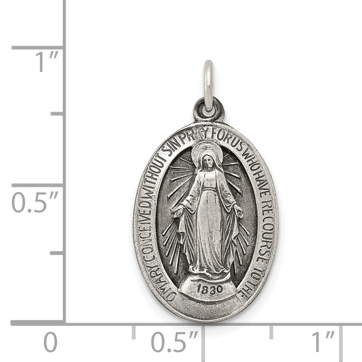 Lovely Rita's Pendants & Charms Sterling Silver Antiqued Miraculous Medal