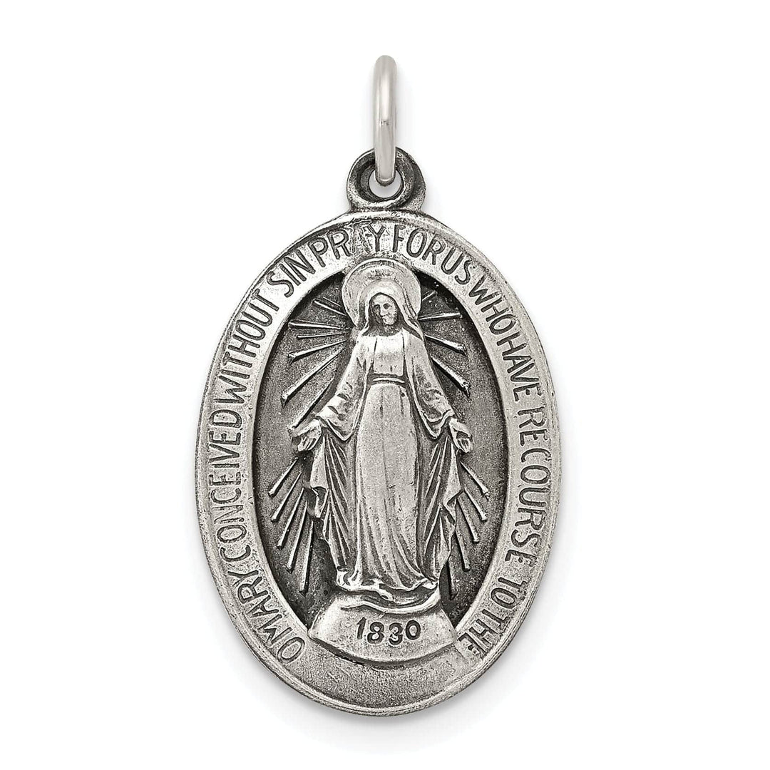 Lovely Rita's Pendants & Charms Sterling Silver Antiqued Miraculous Medal