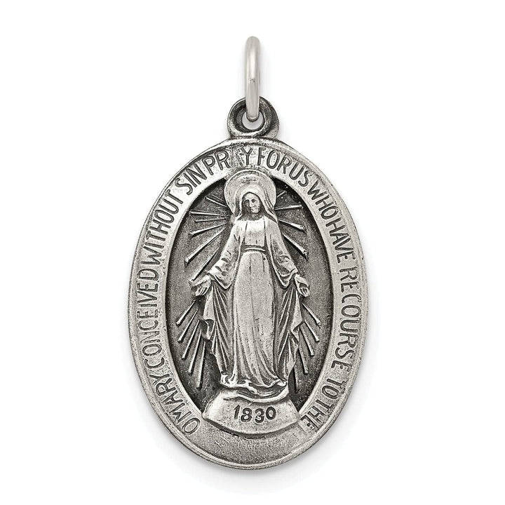 Lovely Rita's Pendants & Charms Sterling Silver Antiqued Miraculous Medal