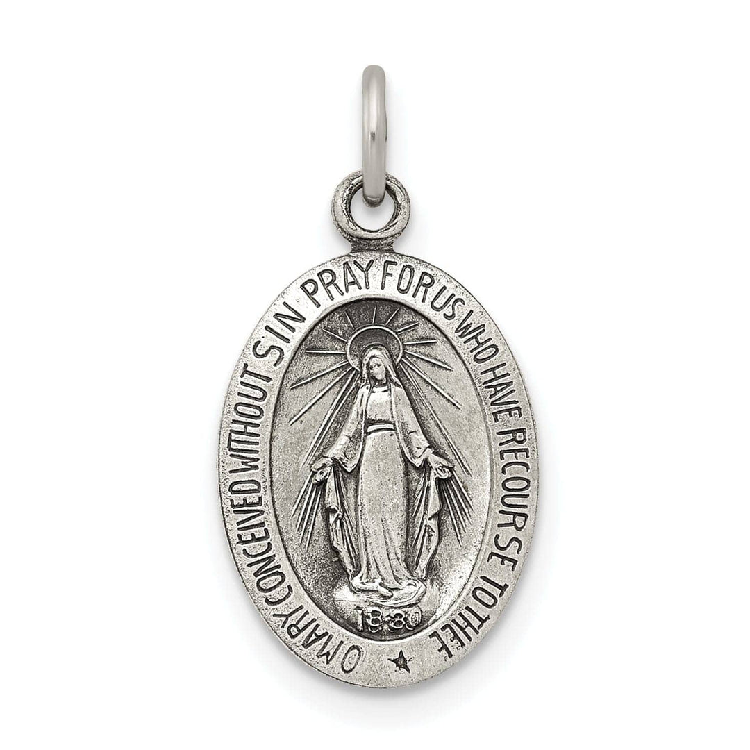 Lovely Rita's Pendants & Charms Sterling Silver Antiqued Miraculous Medal