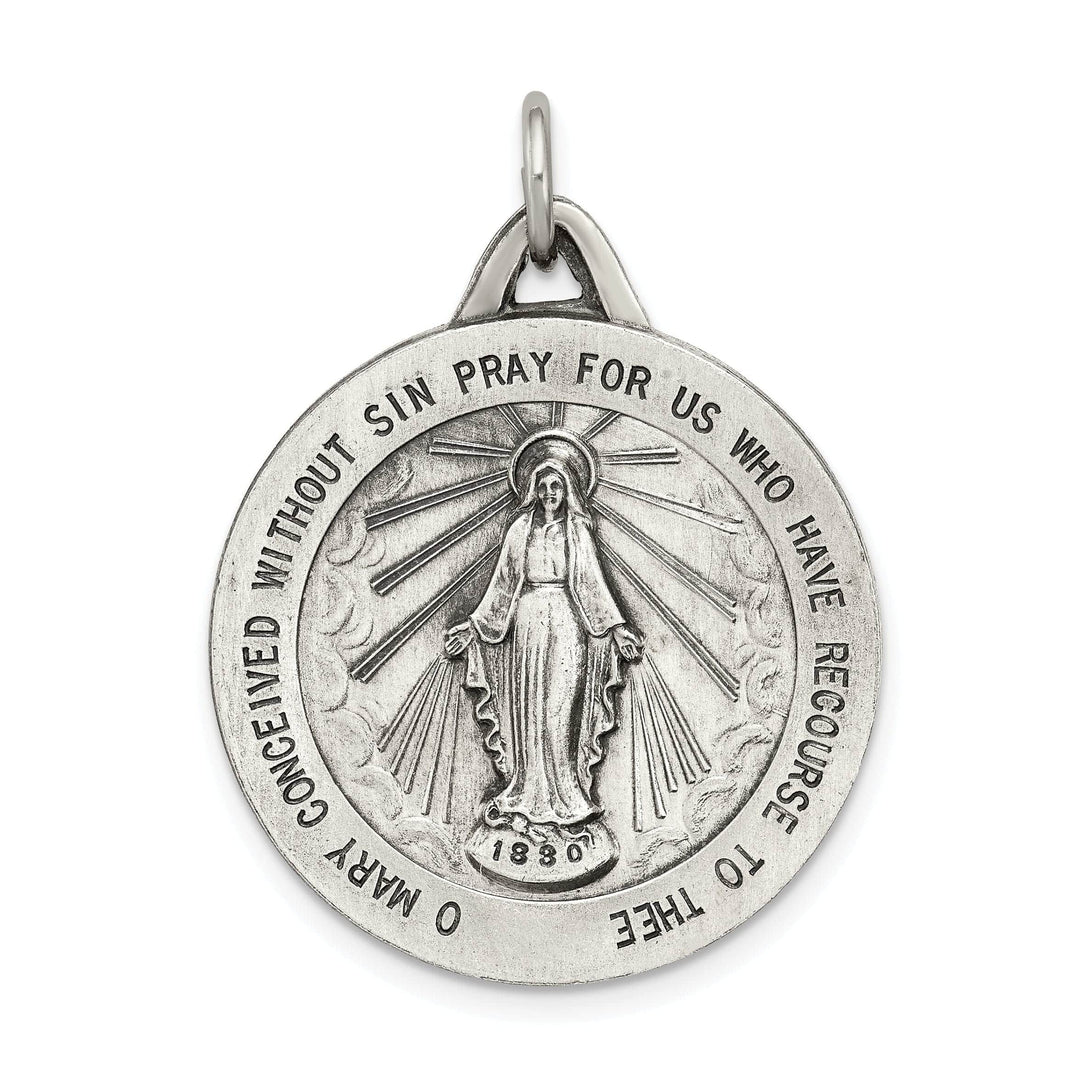 Lovely Rita's Pendants & Charms Sterling Silver Antiqued Miraculous Medal