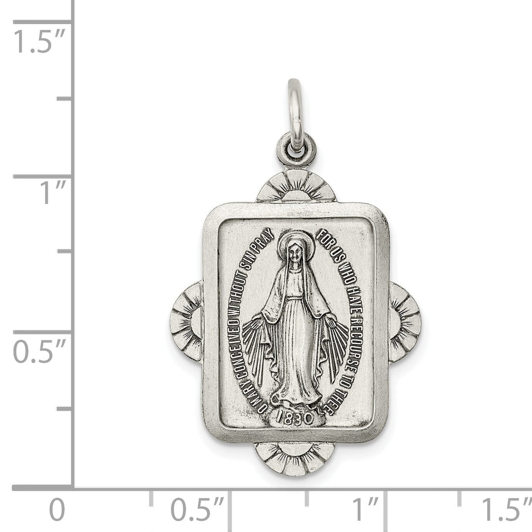 Lovely Rita's Pendants & Charms Sterling Silver Antiqued Miraculous Medal