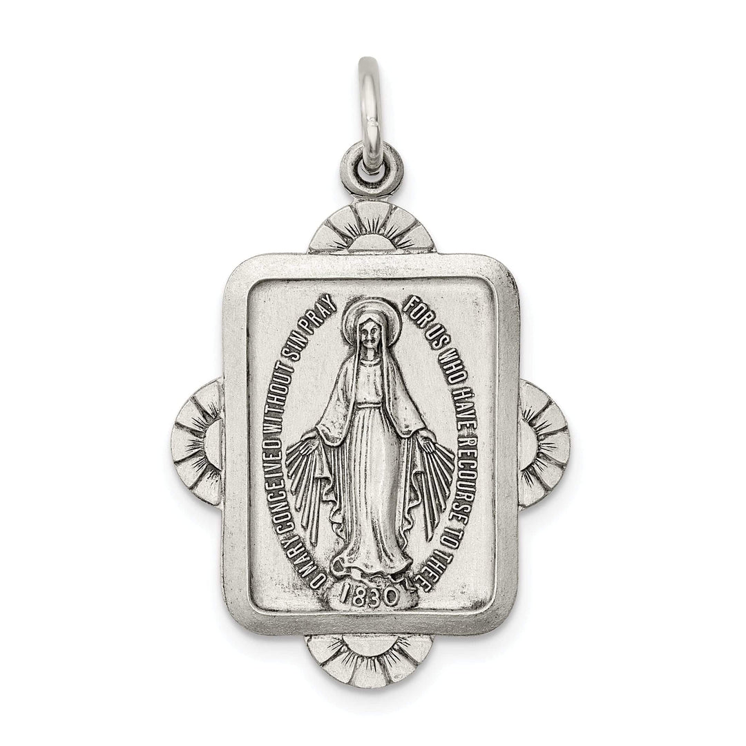 Lovely Rita's Pendants & Charms Sterling Silver Antiqued Miraculous Medal
