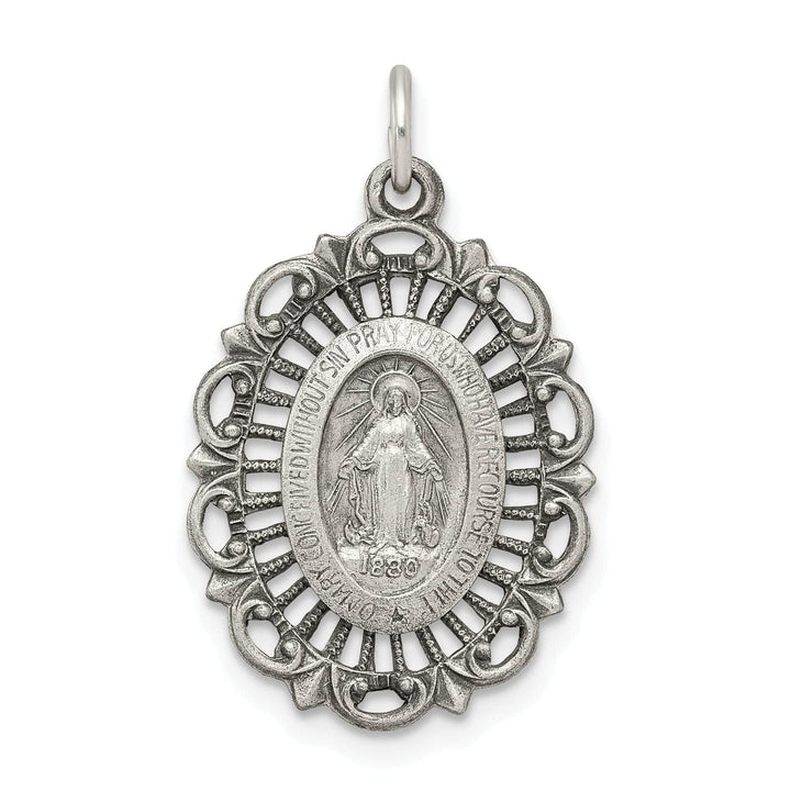 Lovely Rita's Pendants & Charms Sterling Silver Antiqued Miraculous Medal