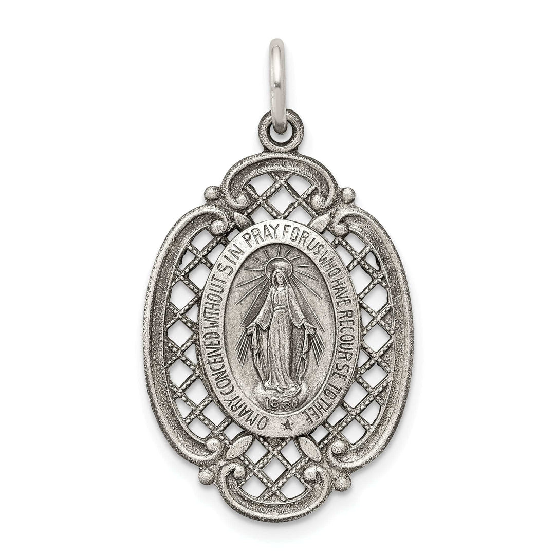 Lovely Rita's Pendants & Charms Sterling Silver Antiqued Miraculous Medal