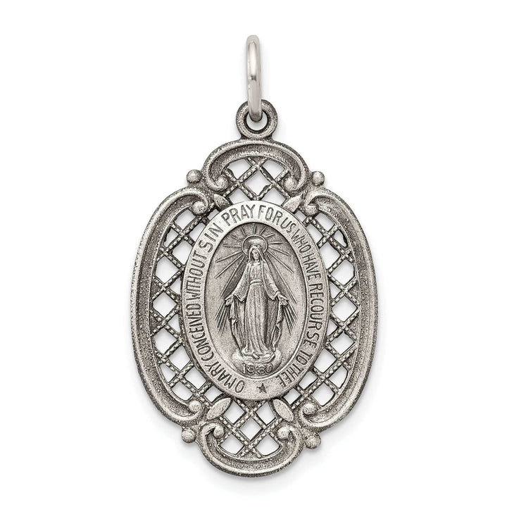 Lovely Rita's Pendants & Charms Sterling Silver Antiqued Miraculous Medal