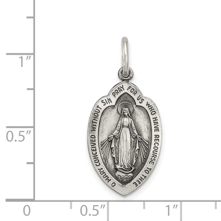 Lovely Rita's Pendants & Charms Sterling Silver Antiqued Miraculous Medal