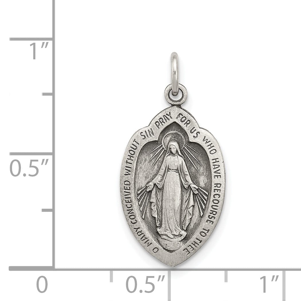 Lovely Rita's Pendants & Charms Sterling Silver Antiqued Miraculous Medal