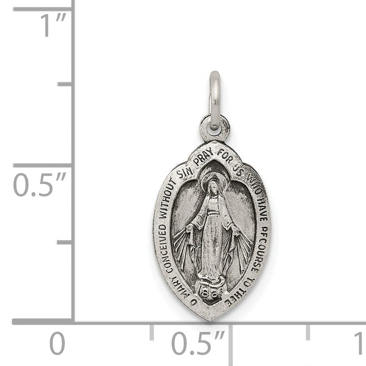 Lovely Rita's Pendants & Charms Sterling Silver Antiqued Miraculous Medal