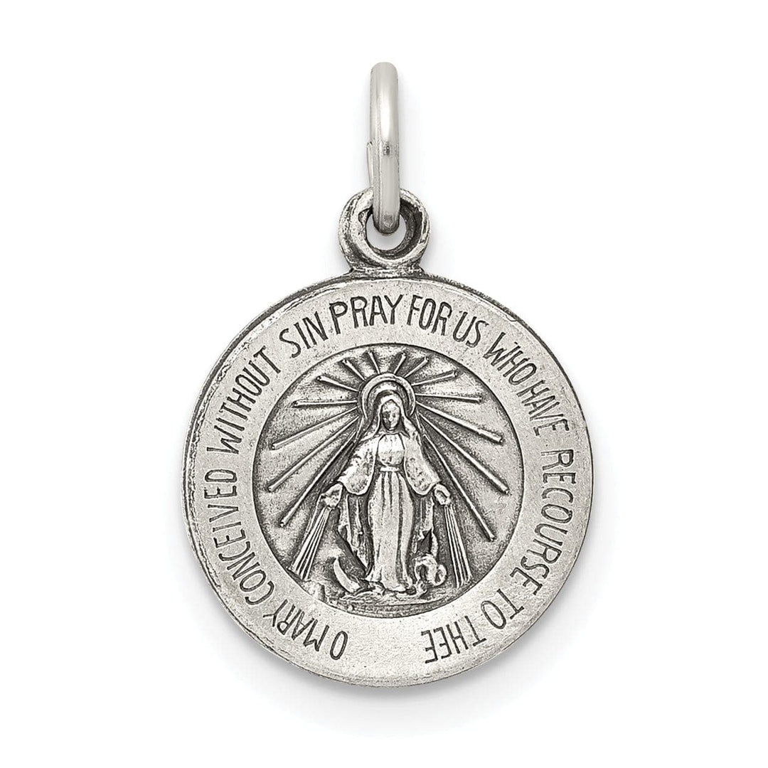 Lovely Rita's Pendants & Charms Sterling Silver Antiqued Miraculous Medal