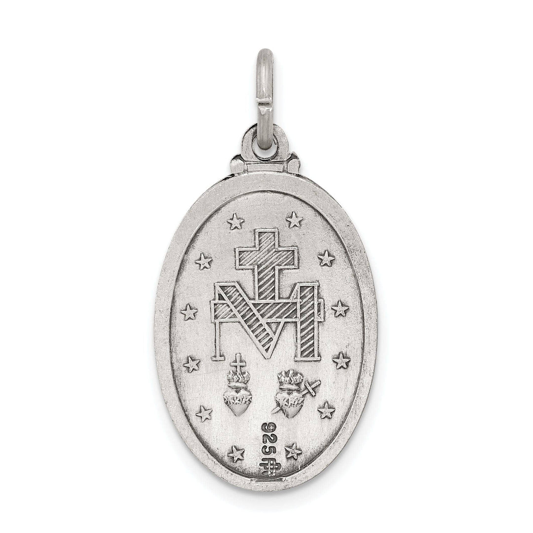 Lovely Rita's Pendants & Charms Sterling Silver Antiqued Miraculous Medal Pendant