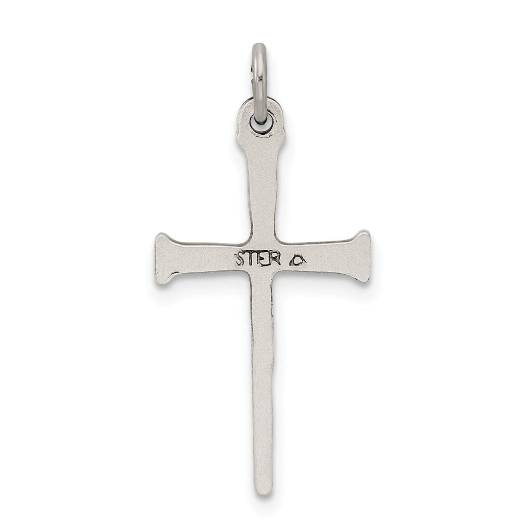 Lovely Rita's Pendants & Charms Sterling Silver Antiqued Nail Cross Pendant