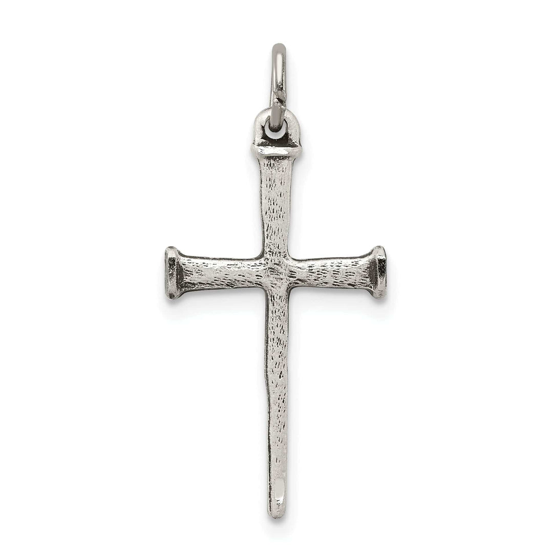 Lovely Rita's Pendants & Charms Sterling Silver Antiqued Nail Cross Pendant