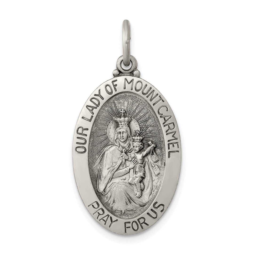 Lovely Rita's Pendants & Charms Sterling Silver Antiqued Our Lady of Mount Carmel