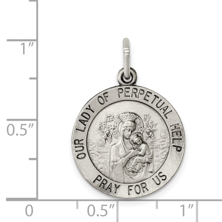 Lovely Rita's Pendants & Charms Sterling Silver Antiqued Our Lady of Perpetual Hel