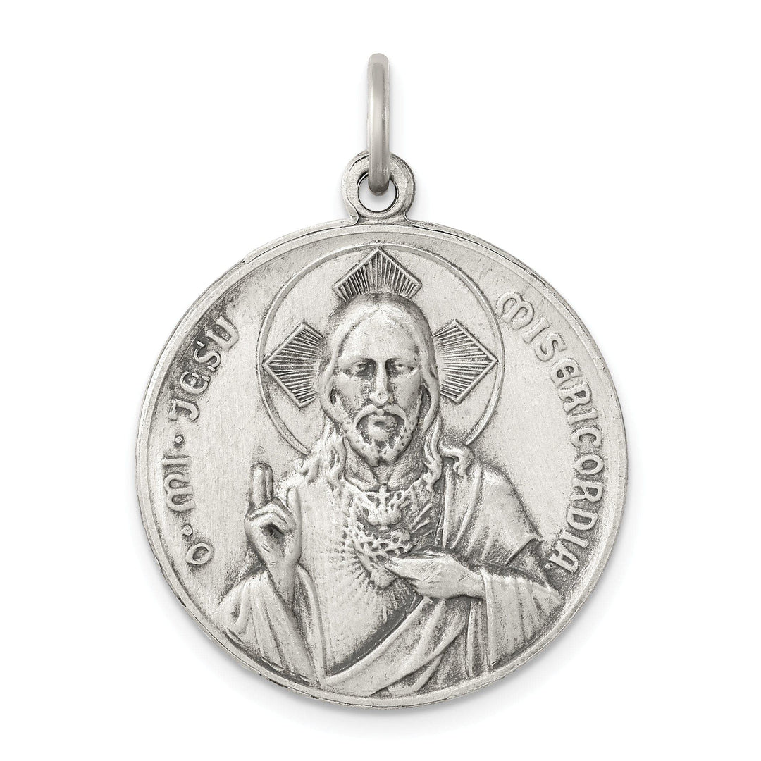 Lovely Rita's Pendants & Charms Sterling Silver Antiqued Our Lady of the Holy Scapular Pendant