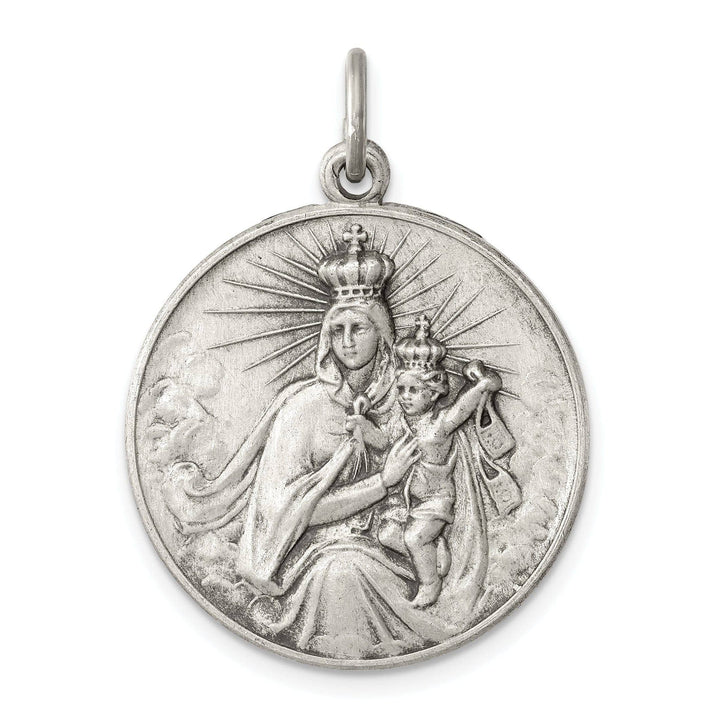 Lovely Rita's Pendants & Charms Sterling Silver Antiqued Our Lady of the Holy Scapular Pendant
