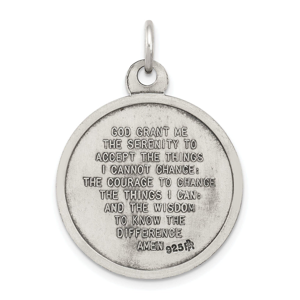 Lovely Rita's Pendants & Charms Sterling Silver Antiqued Praying Hands Medal