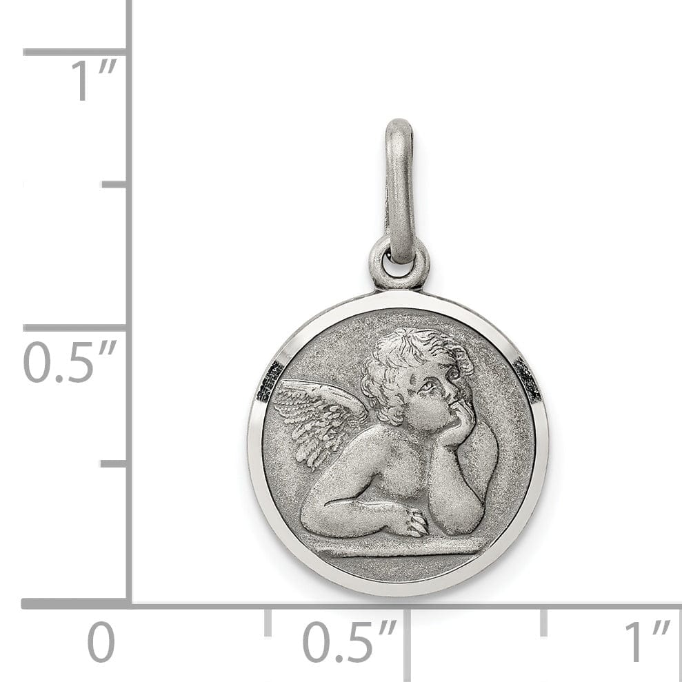Lovely Rita's Pendants & Charms Sterling Silver Antiqued Raphael Angel Charm