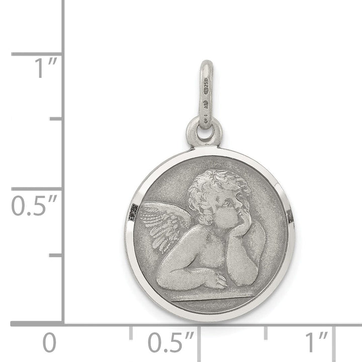 Lovely Rita's Pendants & Charms Sterling Silver Antiqued Raphael Angel Charm