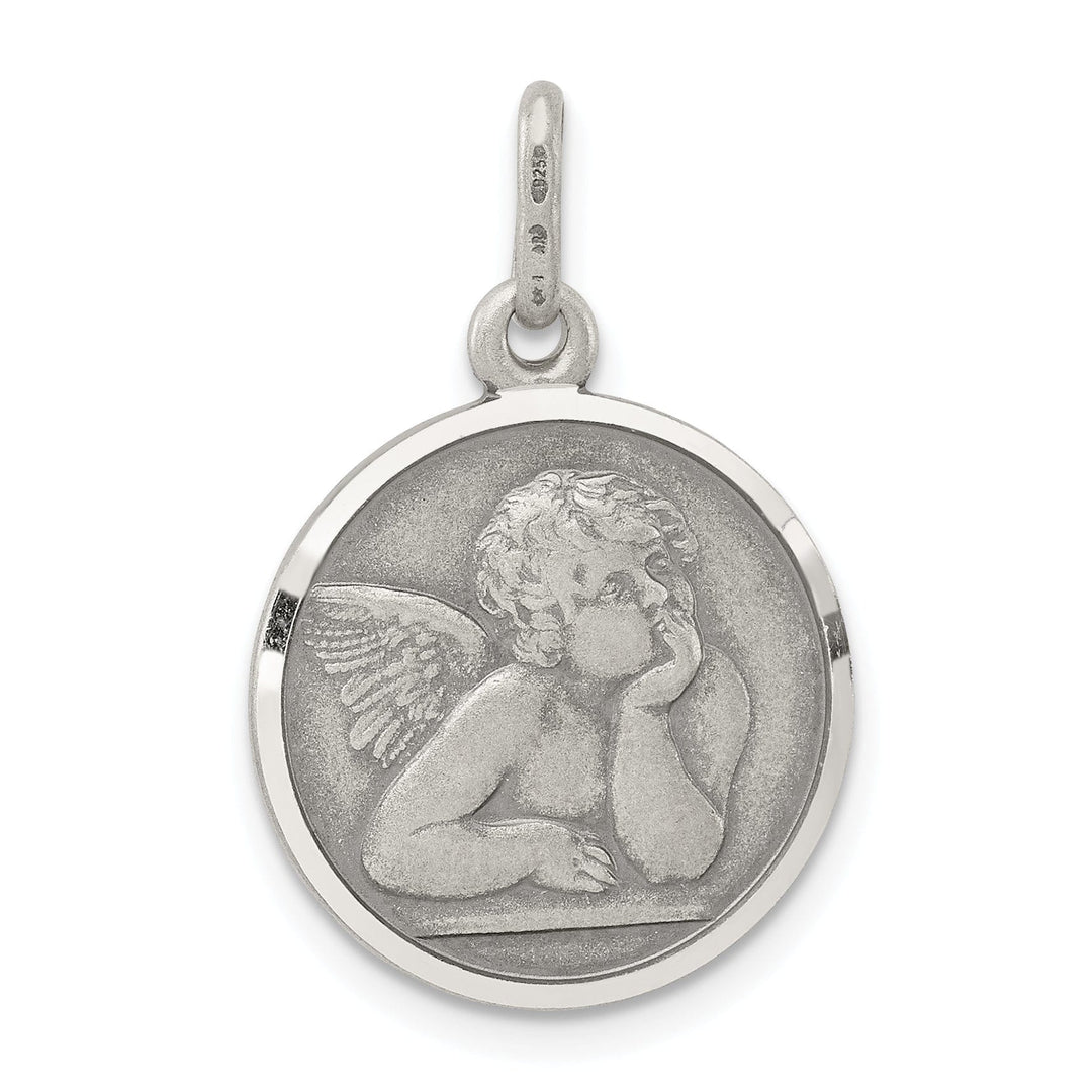 Lovely Rita's Pendants & Charms Sterling Silver Antiqued Raphael Angel Charm