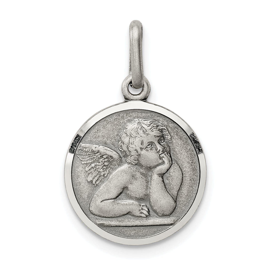 Lovely Rita's Pendants & Charms Sterling Silver Antiqued Raphael Angel Charm