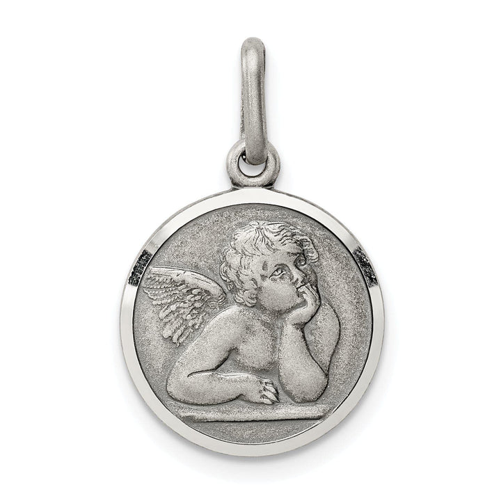 Lovely Rita's Pendants & Charms Sterling Silver Antiqued Raphael Angel Charm