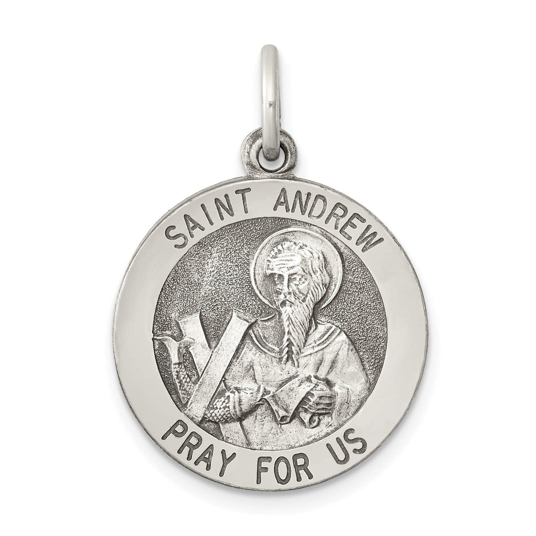 Lovely Rita's Pendants & Charms Sterling Silver Antiqued Saint Andrew Medal