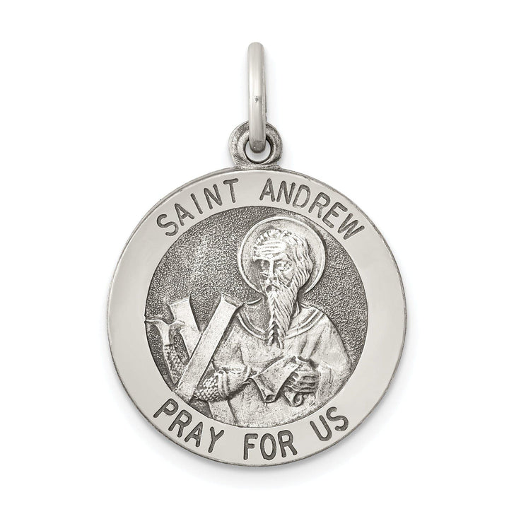 Lovely Rita's Pendants & Charms Sterling Silver Antiqued Saint Andrew Medal