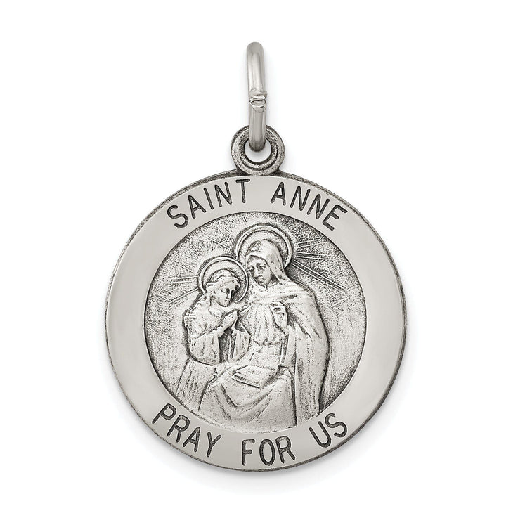 Lovely Rita's Pendants & Charms Sterling Silver Antiqued Saint Anne Medal