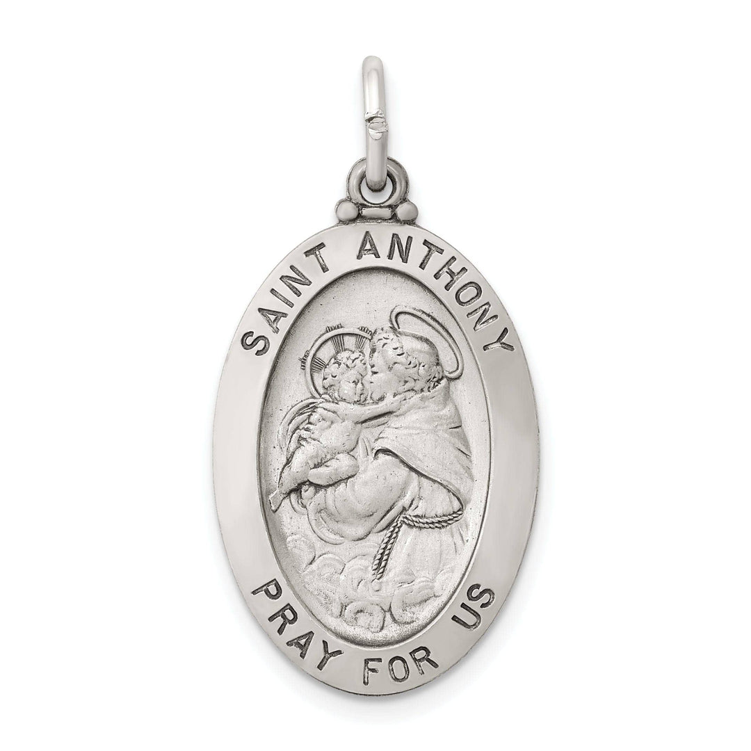 Lovely Rita's Pendants & Charms Sterling Silver Antiqued Saint Anthony Medal
