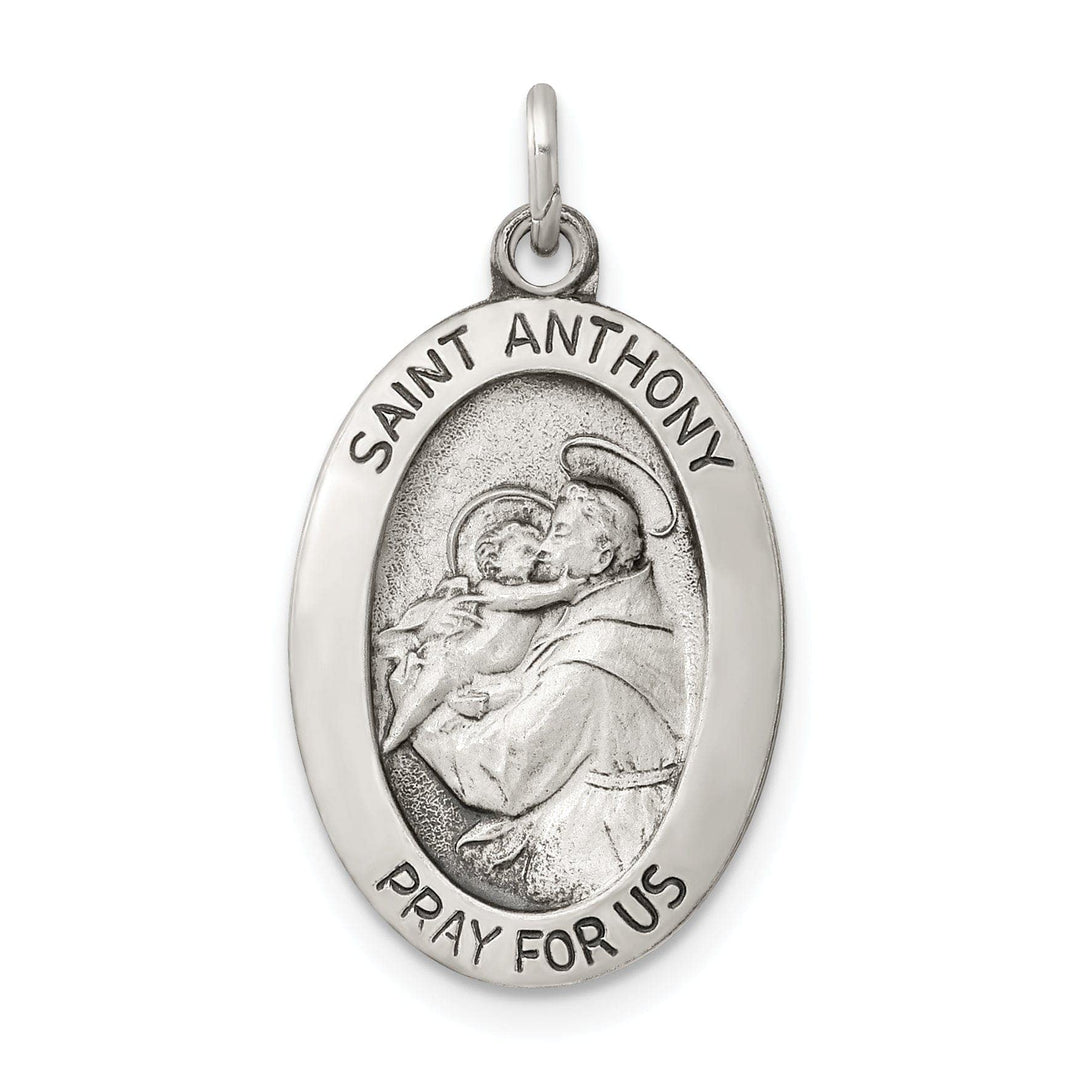 Lovely Rita's Pendants & Charms Sterling Silver Antiqued Saint Anthony Medal