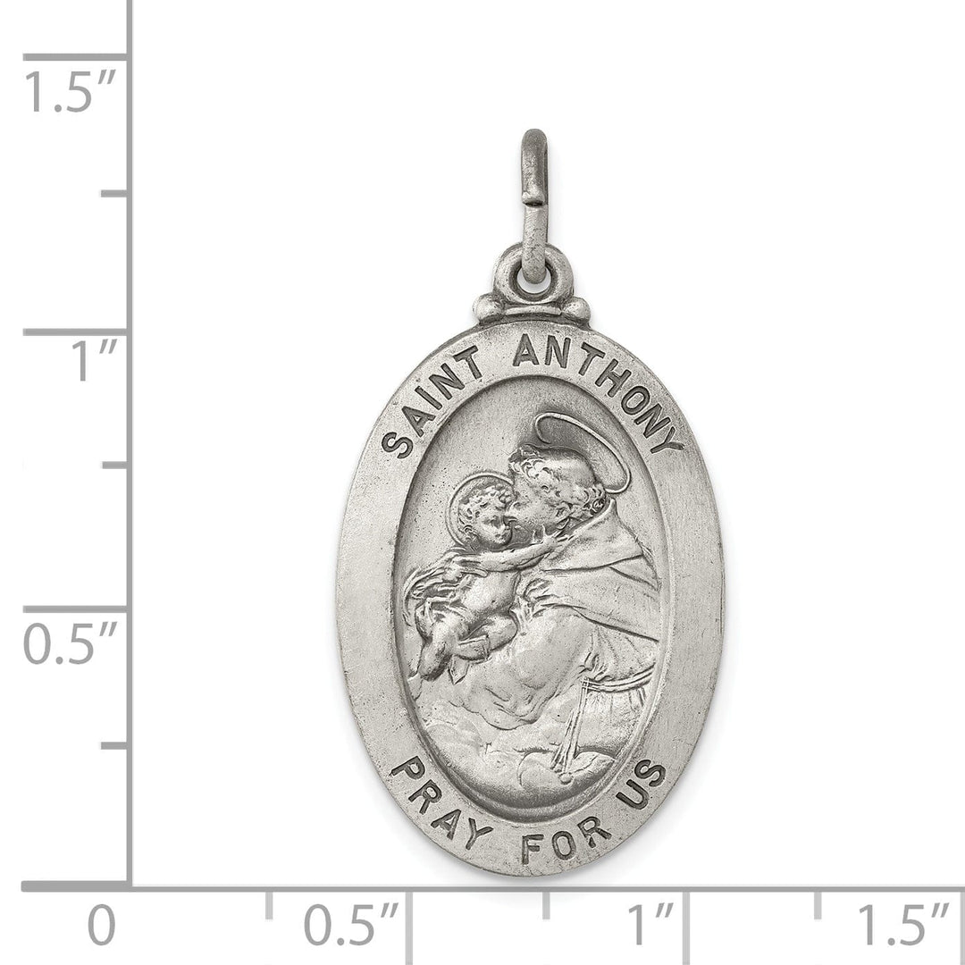 Lovely Rita's Pendants & Charms Sterling Silver Antiqued Saint Anthony Medal