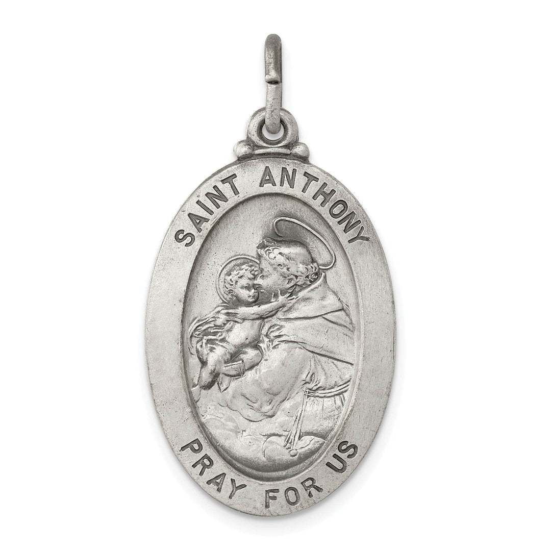 Lovely Rita's Pendants & Charms Sterling Silver Antiqued Saint Anthony Medal