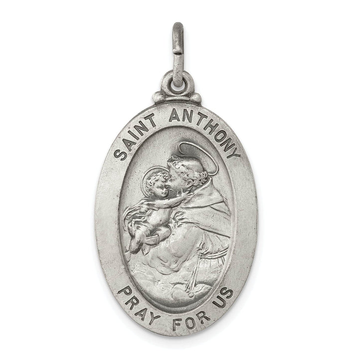 Lovely Rita's Pendants & Charms Sterling Silver Antiqued Saint Anthony Medal