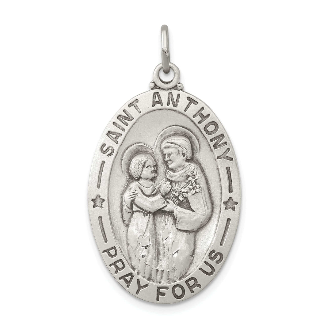 Lovely Rita's Pendants & Charms Sterling Silver Antiqued Saint Anthony Medal