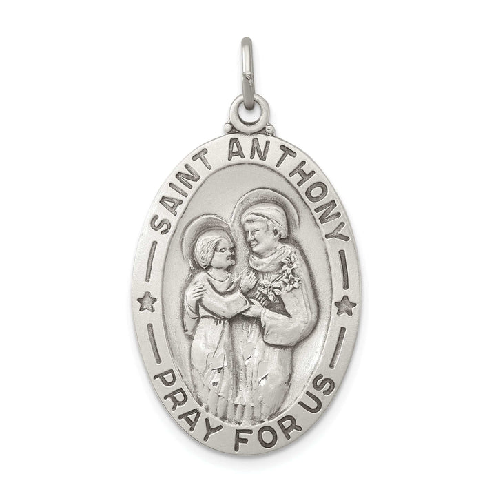 Lovely Rita's Pendants & Charms Sterling Silver Antiqued Saint Anthony Medal